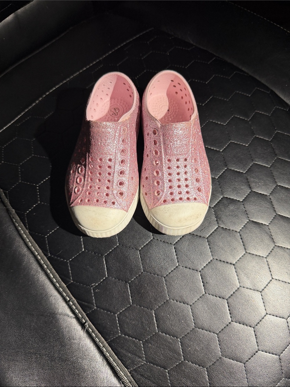 Kids Glitter Slip-On Sneakers - native